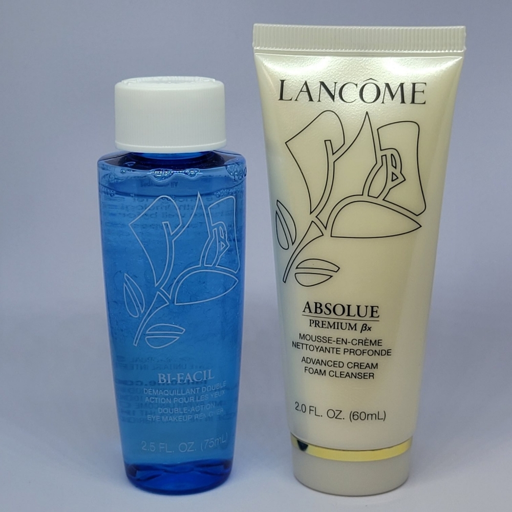 Lancôme Absolue Premium Bx Cleanser & Bi-Facil Double Eye Make Up Remover NWT